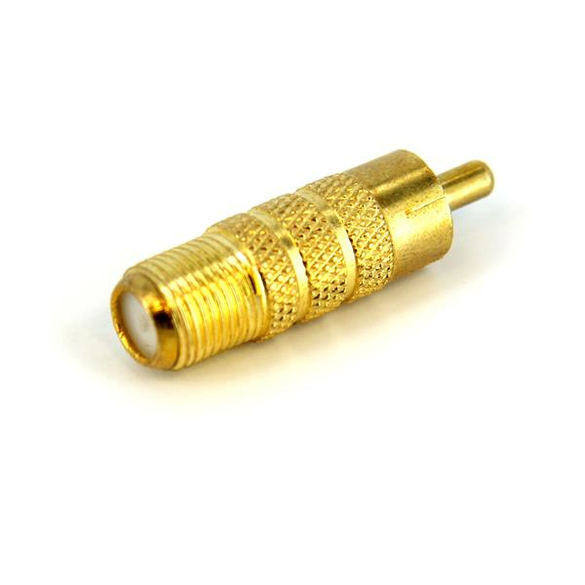 RCA-Adapter Startech RCACOAXMF Gul
